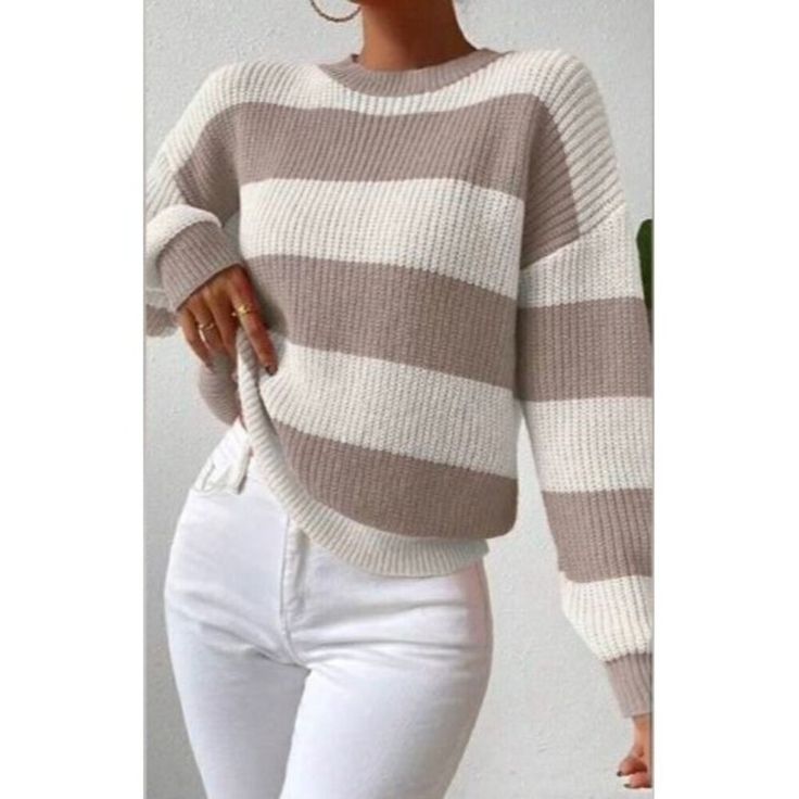 Margot Color-Block Pullover Dress White 1