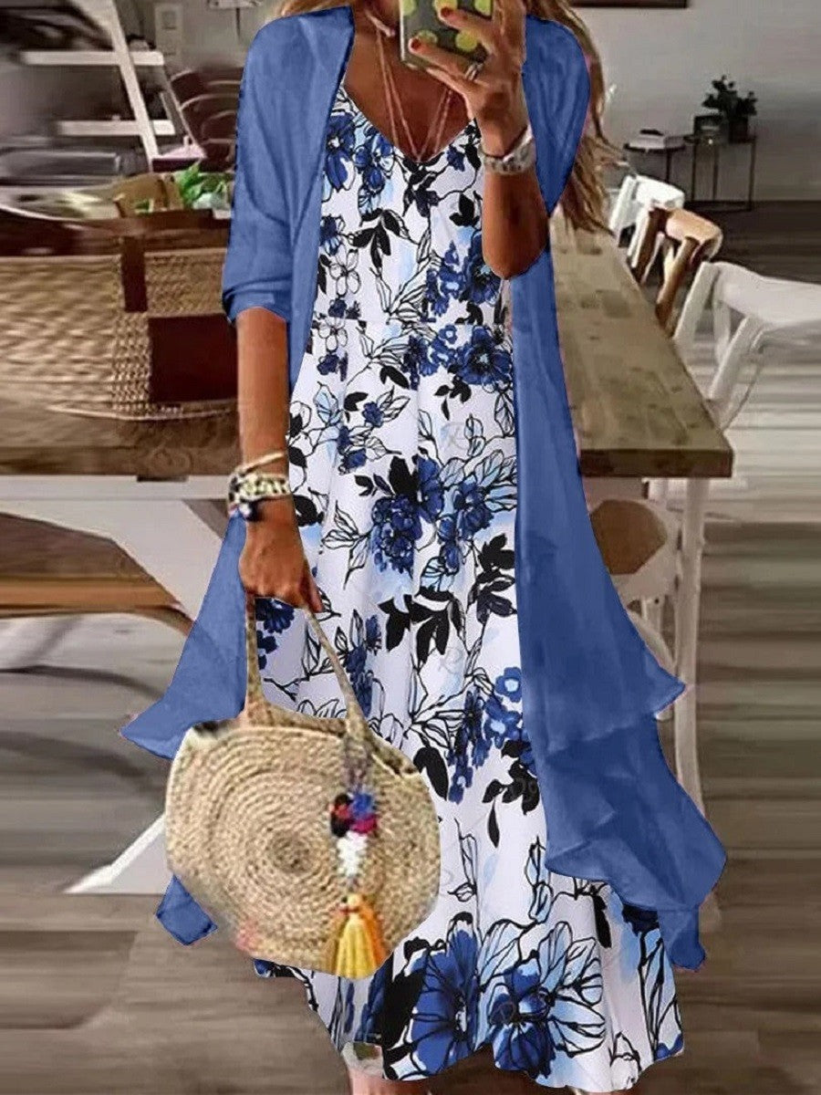 Georgina Floral Midi Dress Floral 1