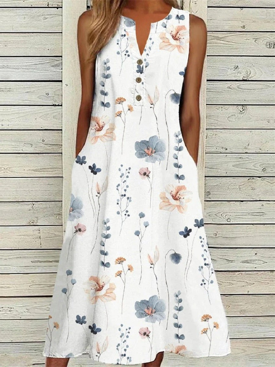 Valentina Floral Print Midi Dress Floral 1