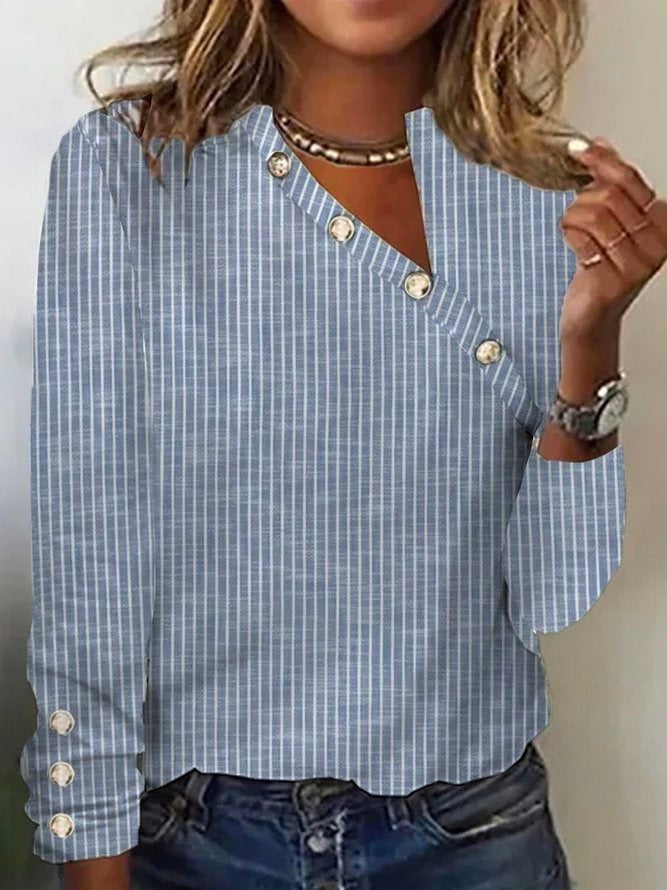 Violette Striped Linen Blouse Multicolor 1