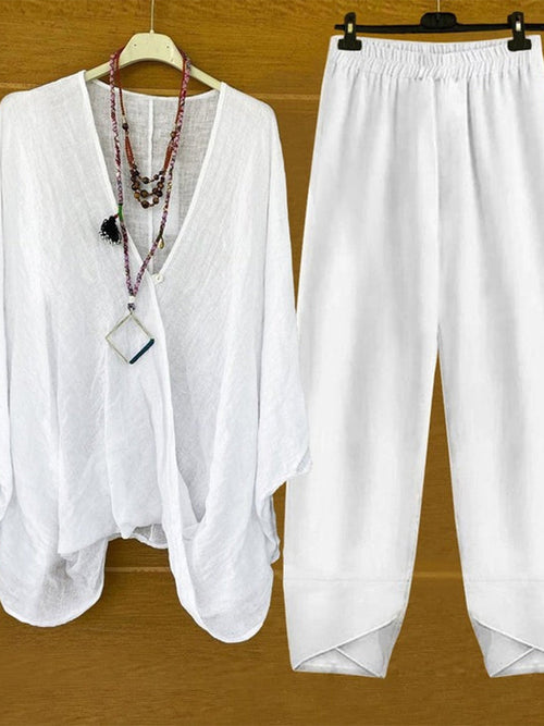 Vesna Linen Shirt Dress White 1