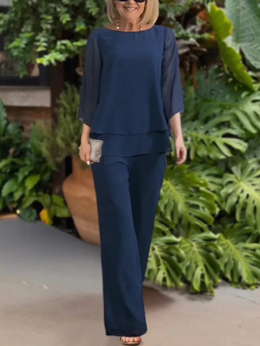 Nell Two-Piece Set in Cornflower Blue Blue 1