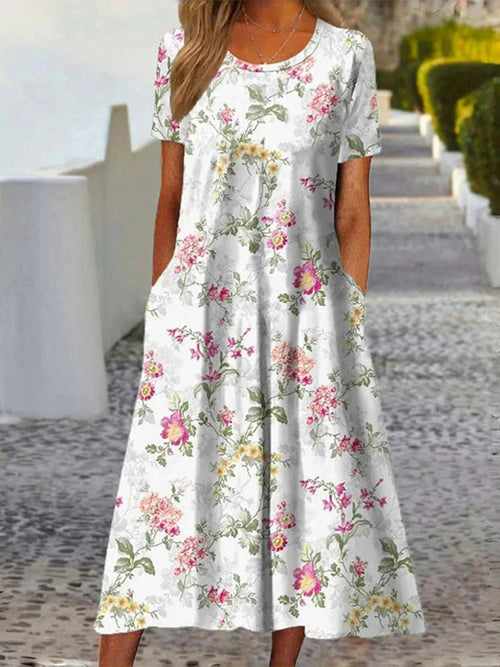 Margot Floral Midi Dress Multicolor 1