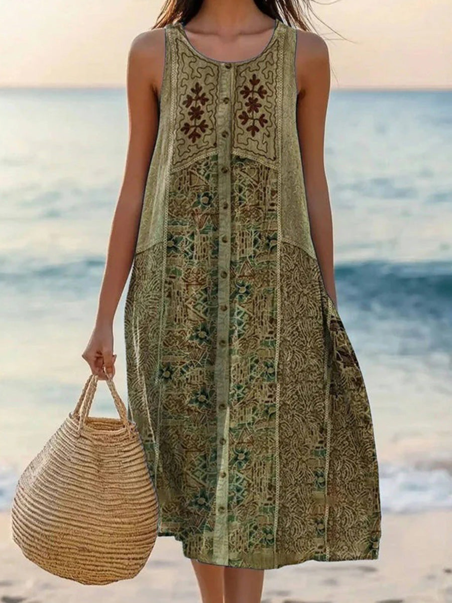 Margot Art Print Maxi Dress Multicolor 1