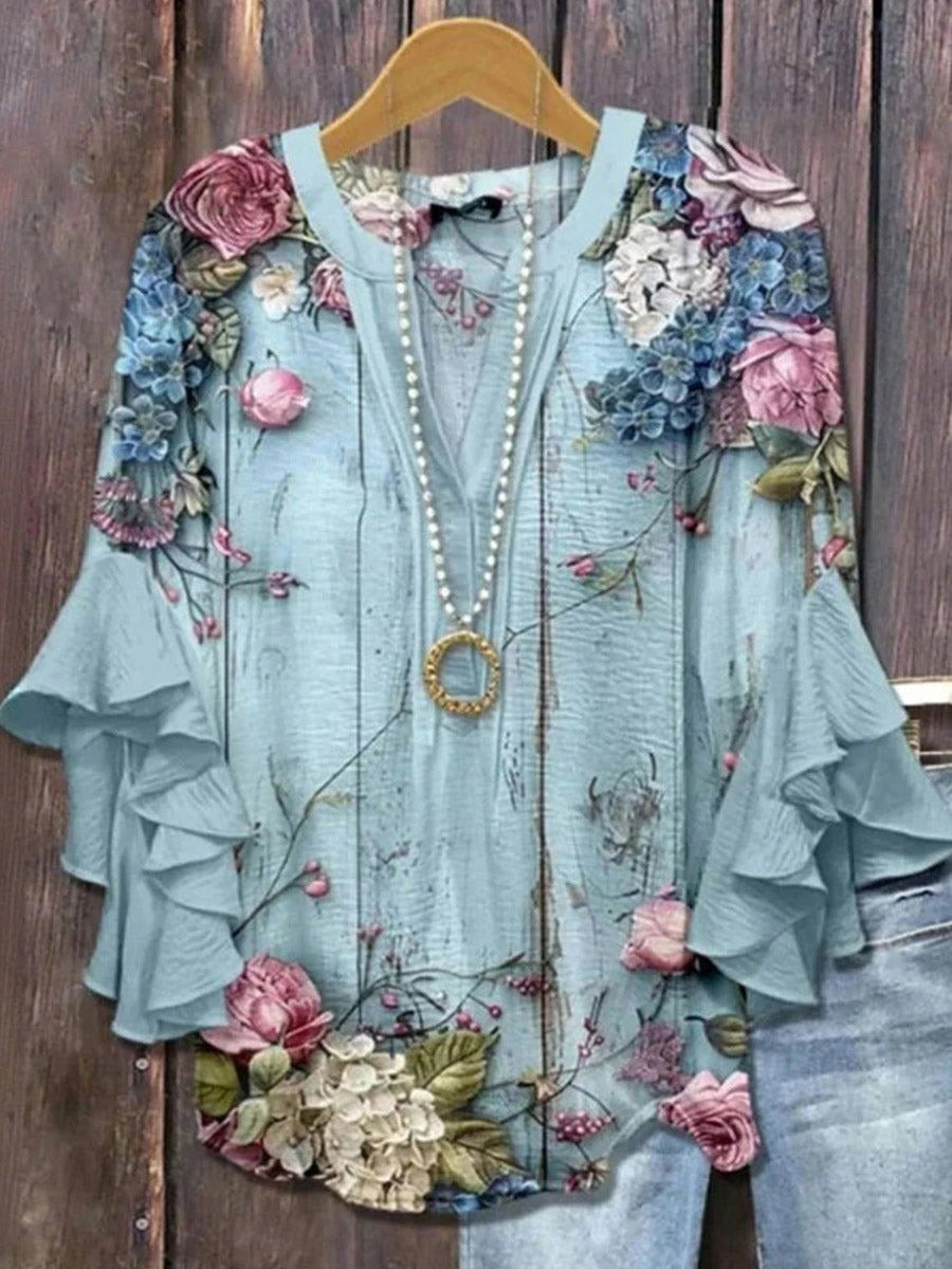 Margot Floral V-Neck Maxi Dress Floral 2