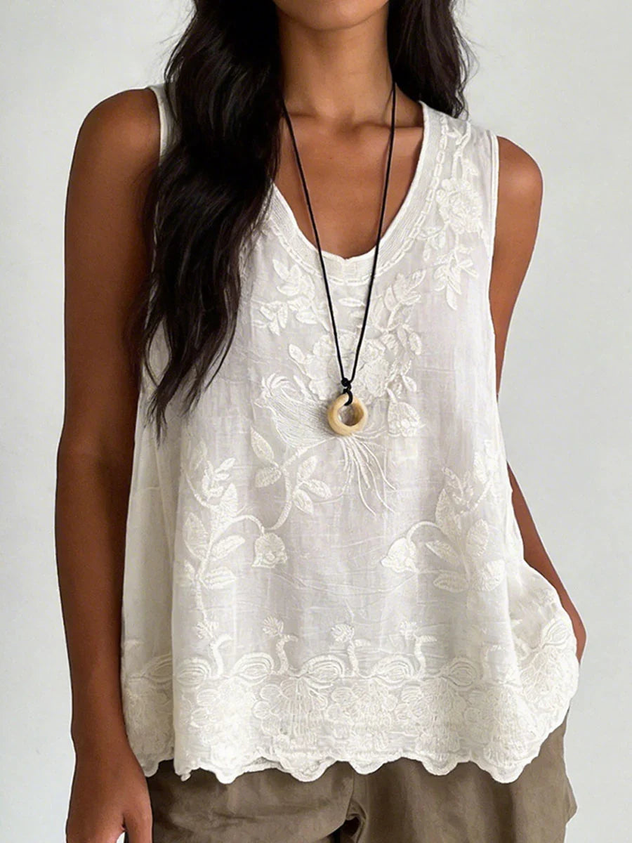 Celestine Lace Sleeveless Camisole Black 1