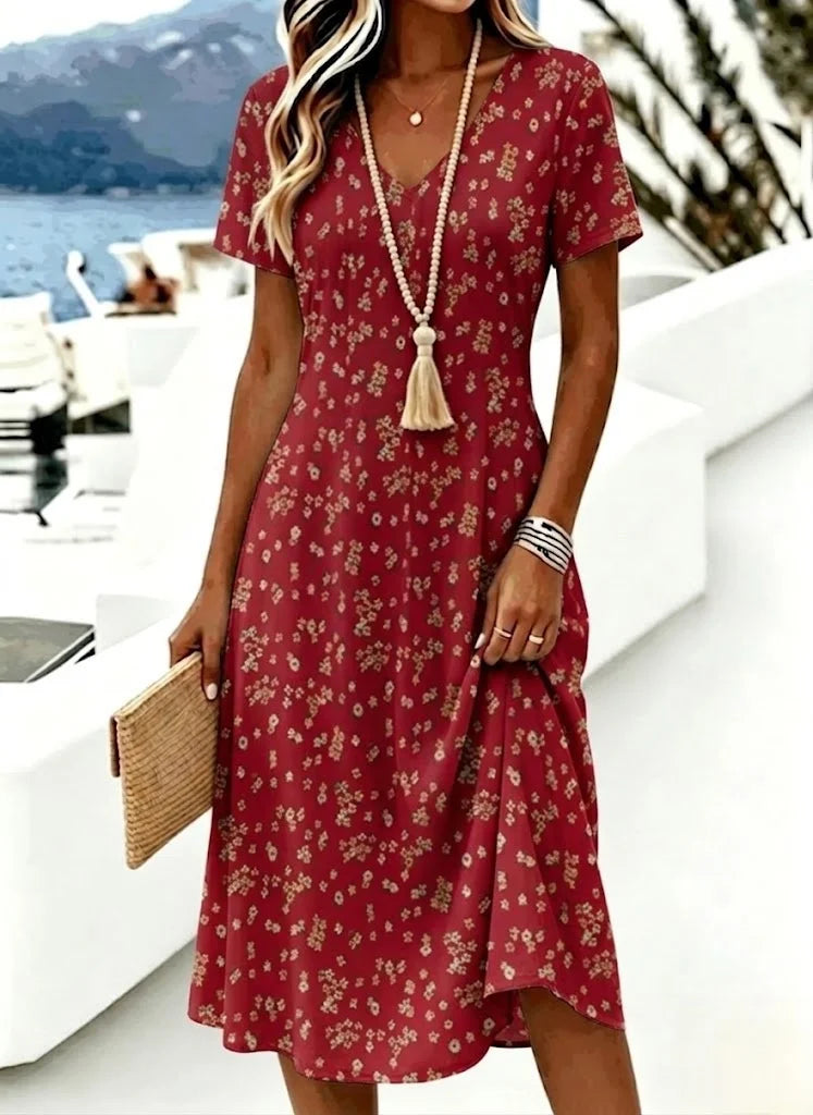 Margot Floral A-Line Midi Dress Floral 1