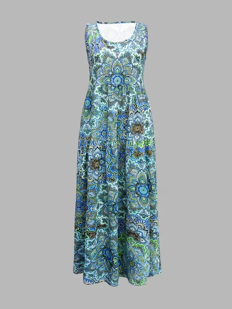 Ophelia Paisley A-Line Maxi Dress Multi 3
