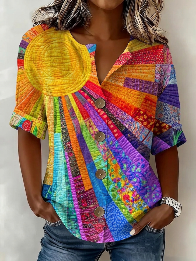 Juna Abstract Print Shirt Dress Multi 1