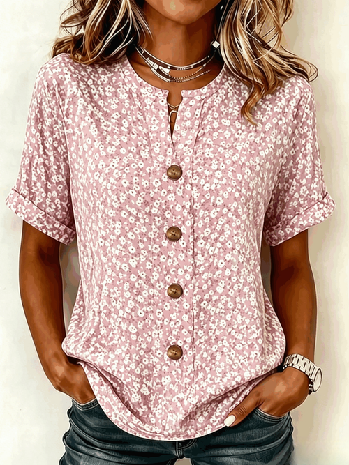 Valentina Floral Print Shirt Dress Floral 1