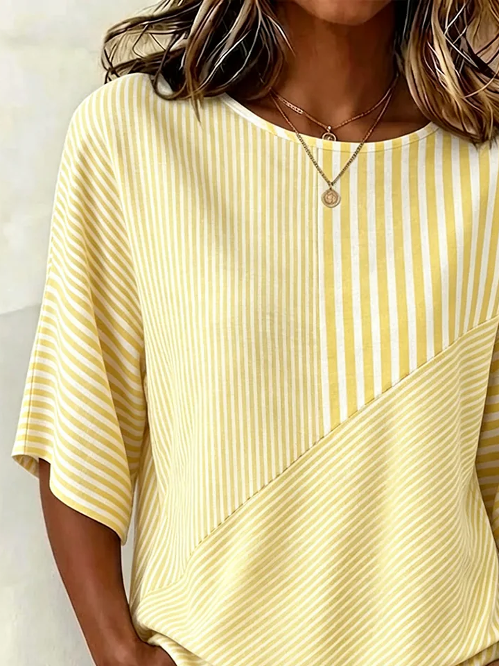 Honor Striped Cotton Blouse Multi 2