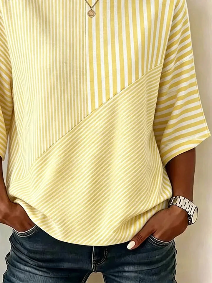 Honor Striped Cotton Blouse Multi 3