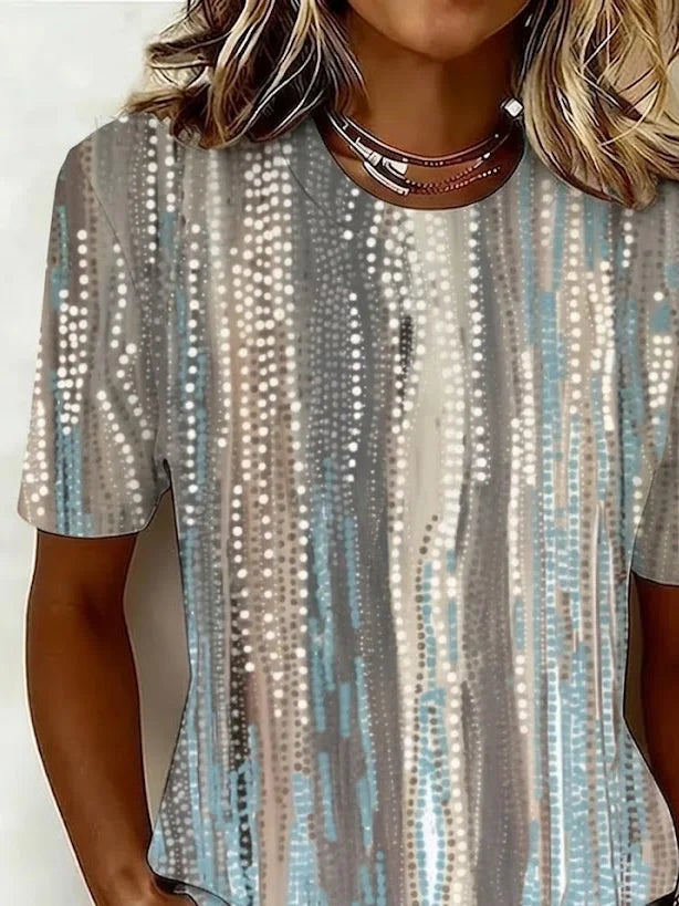 Margot Dotted Linen T-Shirt Dress shirt 2