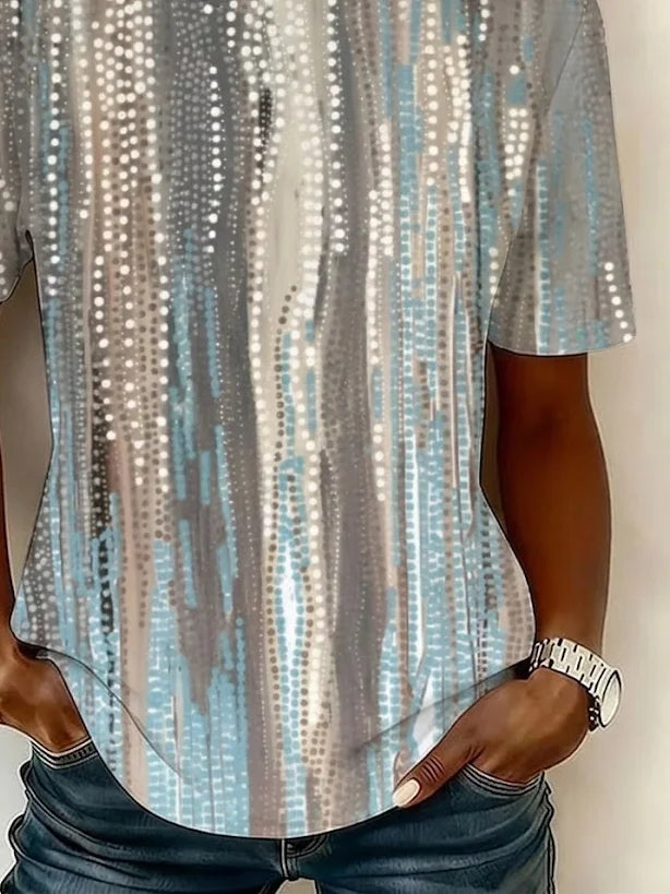 Margot Dotted Linen T-Shirt Dress shirt 3