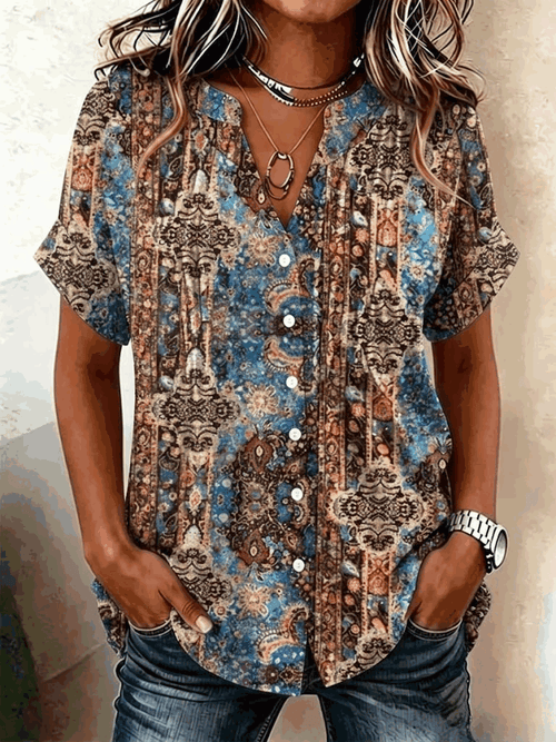 Margot Paisley Floral Shirt Dress Floral 1