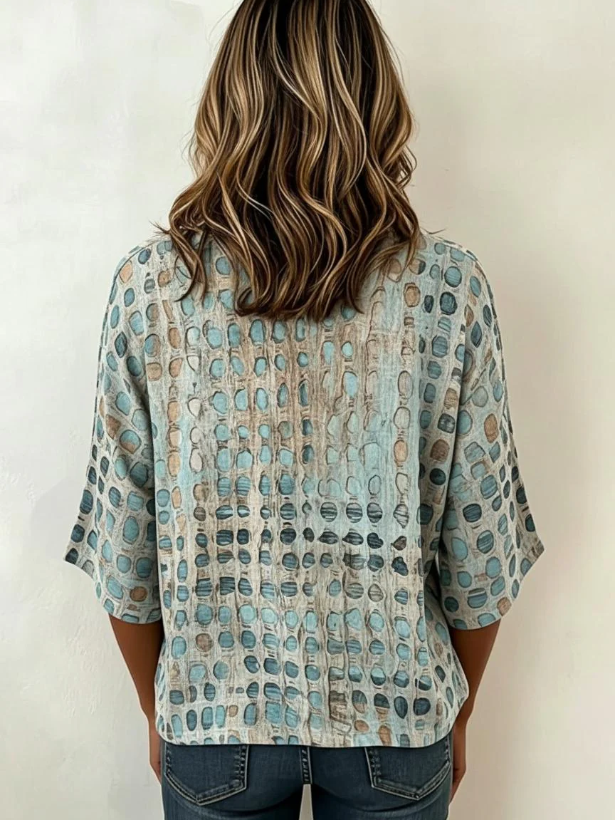 Margot Geometric Print Blouse Multi 2