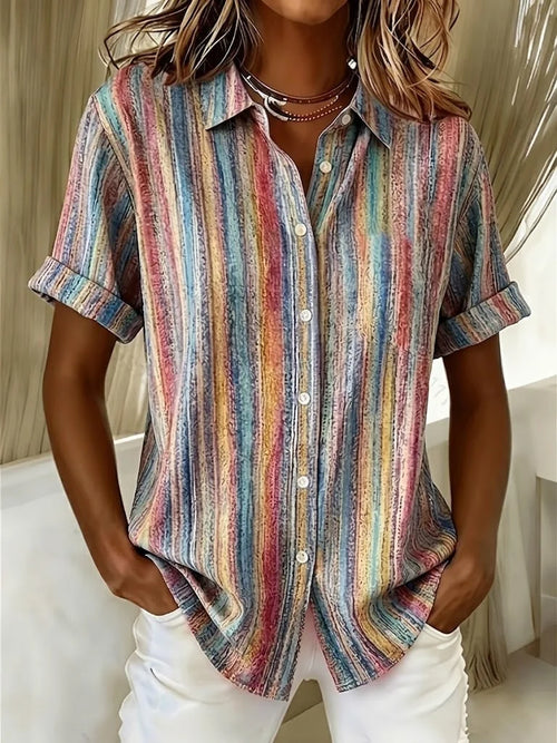 Galia Striped Shirt Dress Multi 1