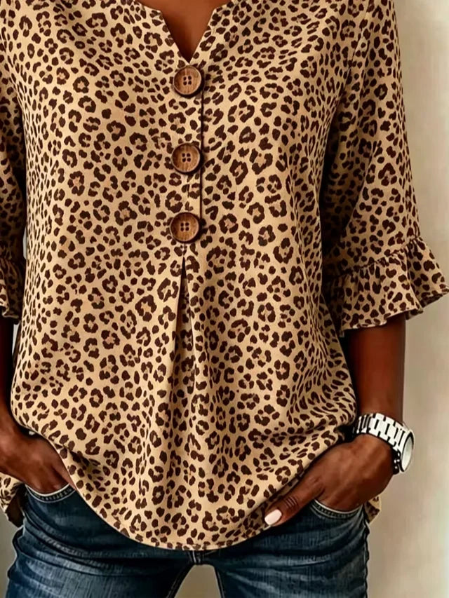 Margot Leopard Print Blouse Multi 2