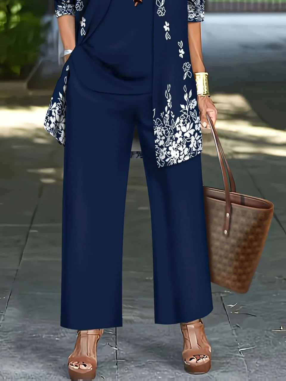 Margot Floral Matching Set Navyblue 2