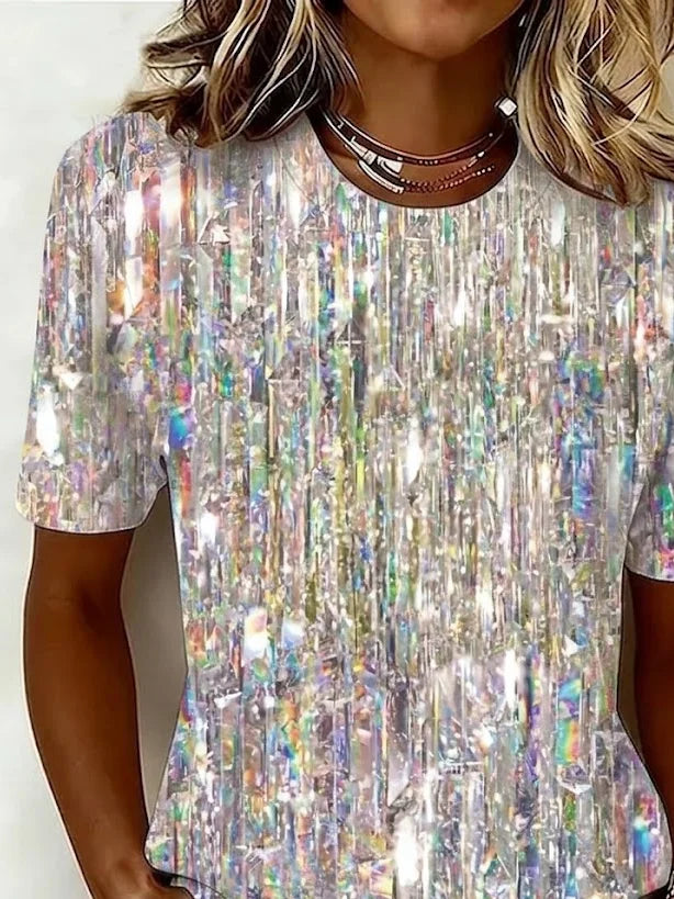 Margot Iridescent Graphic Tee shirt 3