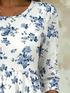 Margot Floral A-Line Maxi Dress White 2