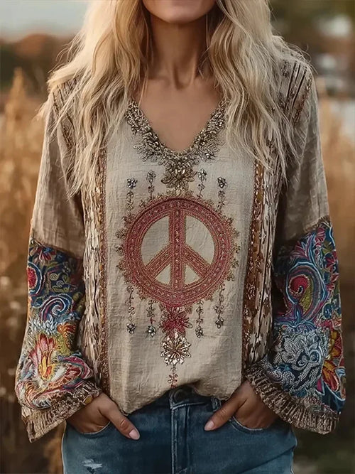Margot Peaceful Boho Dress Shirt 1