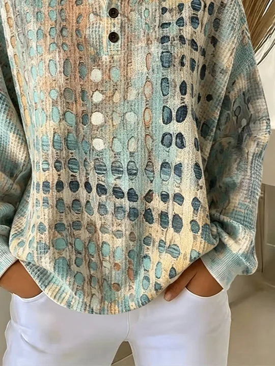Margot Waffle Knit Sweatshirt Multi 2