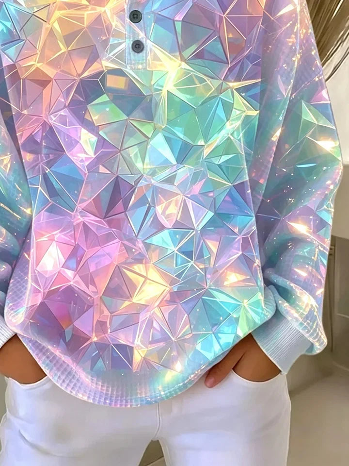Margot Oversized Crew Sweatshirt Multi 2