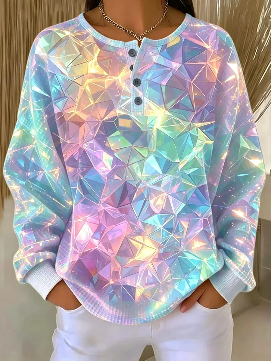 Margot Oversized Crew Sweatshirt Multi 1