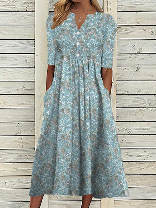 Oriel Floral Midi Dress Floral 1