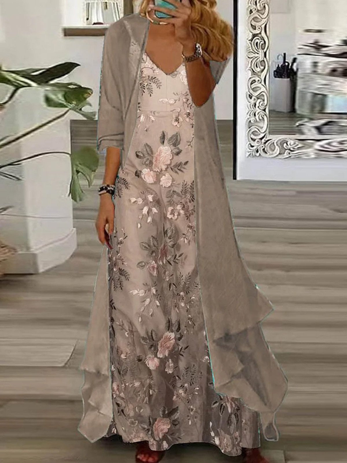 Hollis Floral Two-Piece Dress Set Piece Set 1