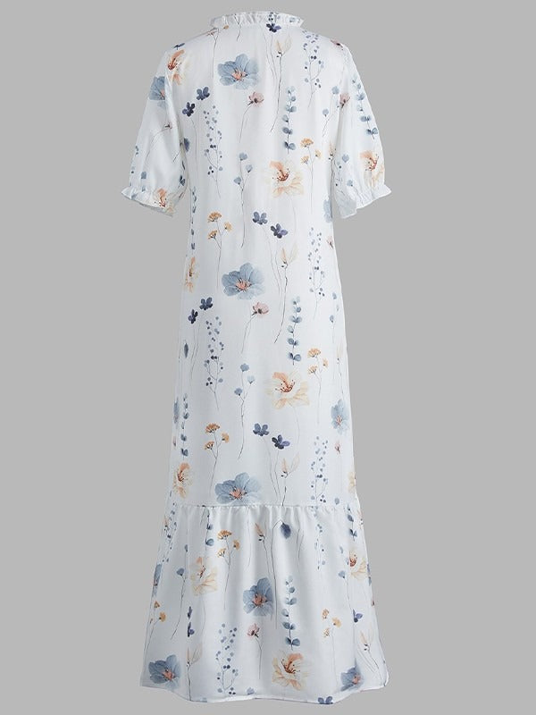 Katya Floral Maxi Dress Yellow 4