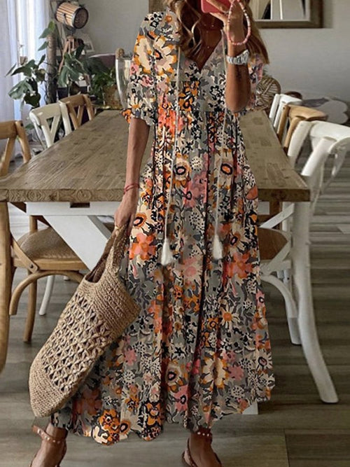 Ophelia Floral Maxi Dress Floral 1