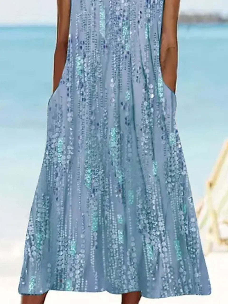 Oona Floral Linen Shift Dress Floral 2
