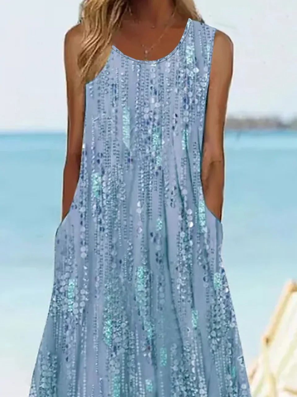 Oona Floral Linen Shift Dress Floral 3