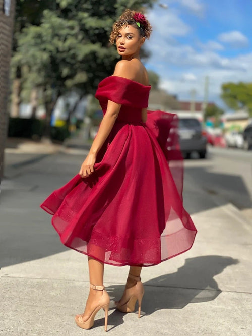 Vivienne Off-Shoulder Bridesmaid Dress Multi 1