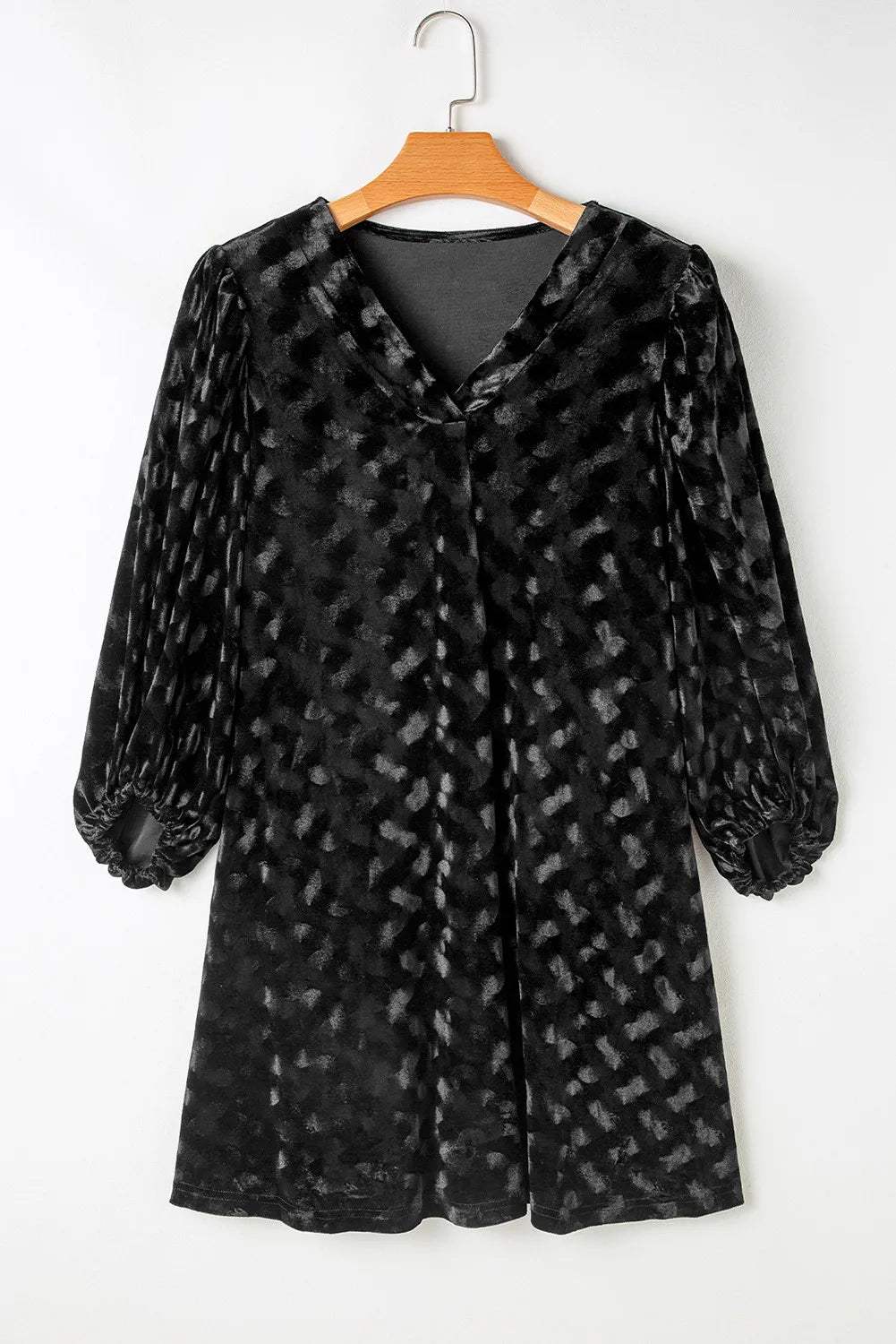 Vivienne Velvet Mini Dress Black 6
