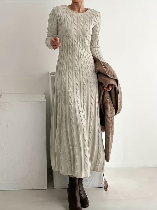 Olivia Knitted Mini Dress Apricot 1