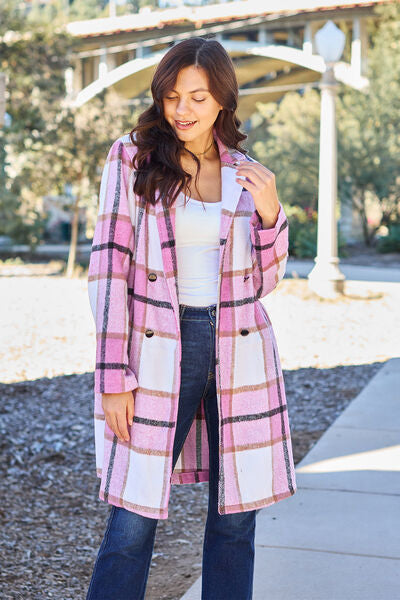 Margot Plaid Lapel Coat London Plaid 11