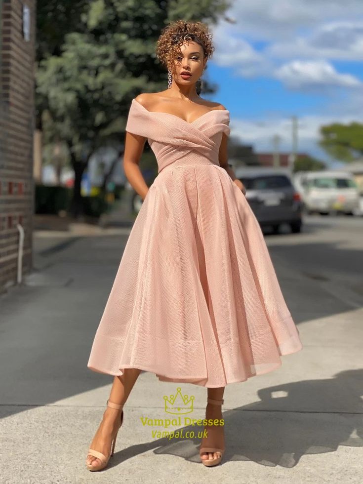 Noor A-Line Organza Dress Pink 1