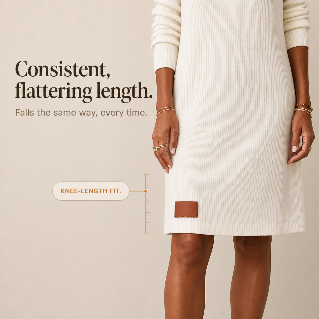 Margot Cowl Neck Knit Sweater Dress Gray 8