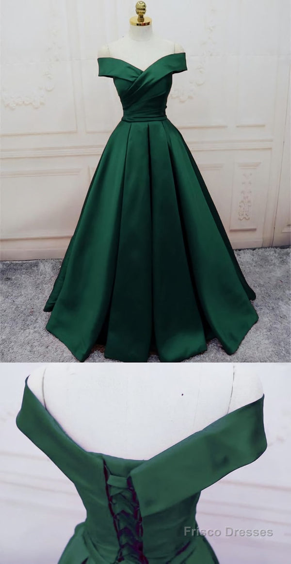 Valentina Off-Shoulder Satin Maxi Dress
