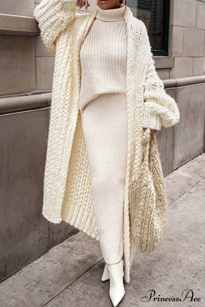Margot Chunky Knit Cardigan Black 3