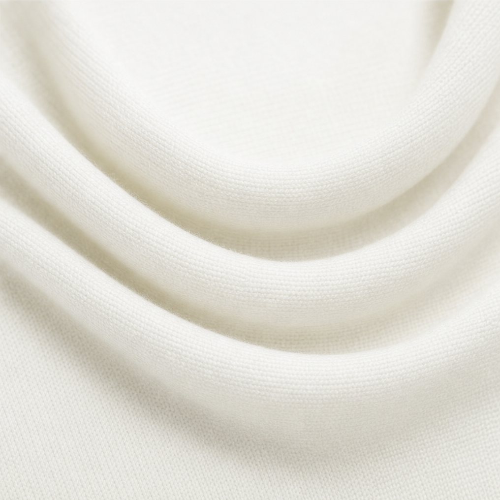 Margot Knit Wrap Sweater in White Navy Blue 17