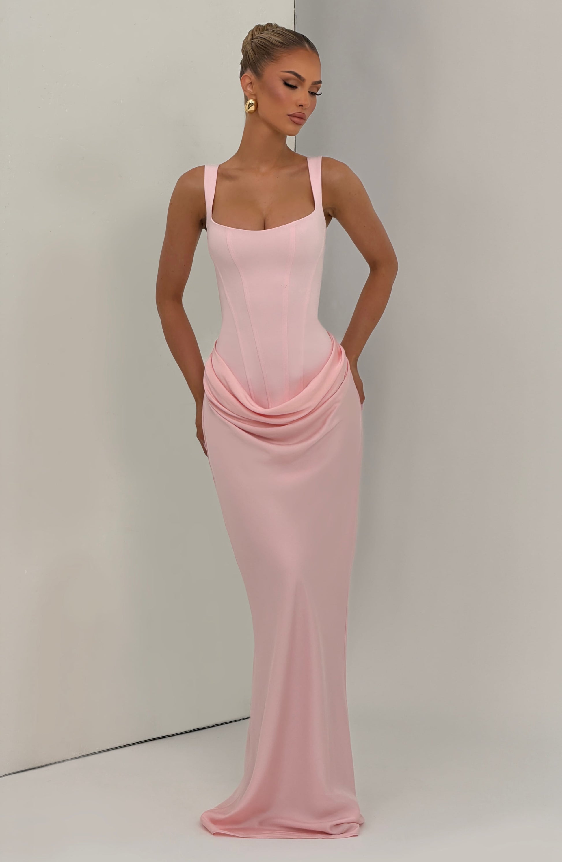 Cornelia Burgundy Maxi Dress Burgundy 33