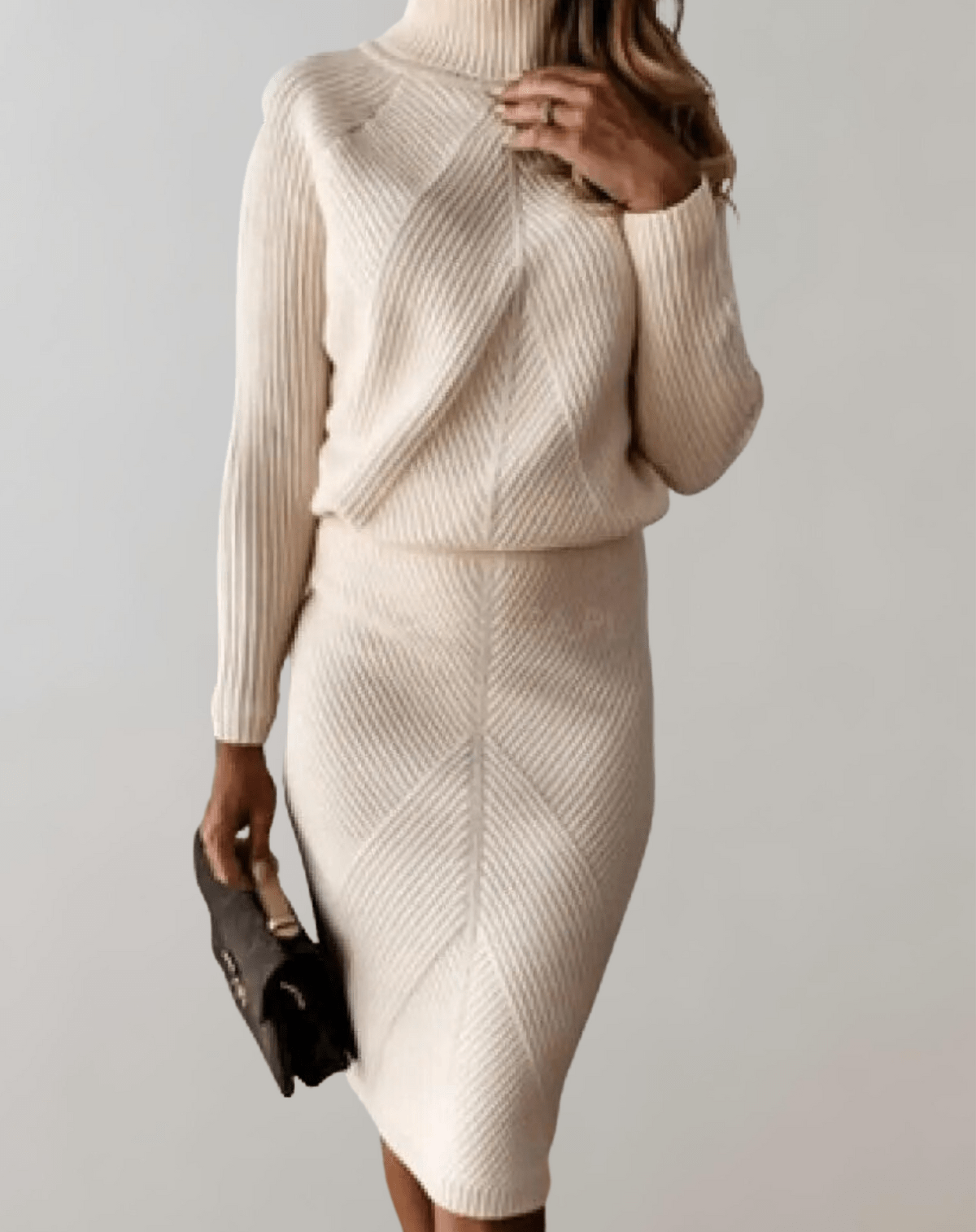 Valentina Ribbed Knit Midi Dress Pink 7