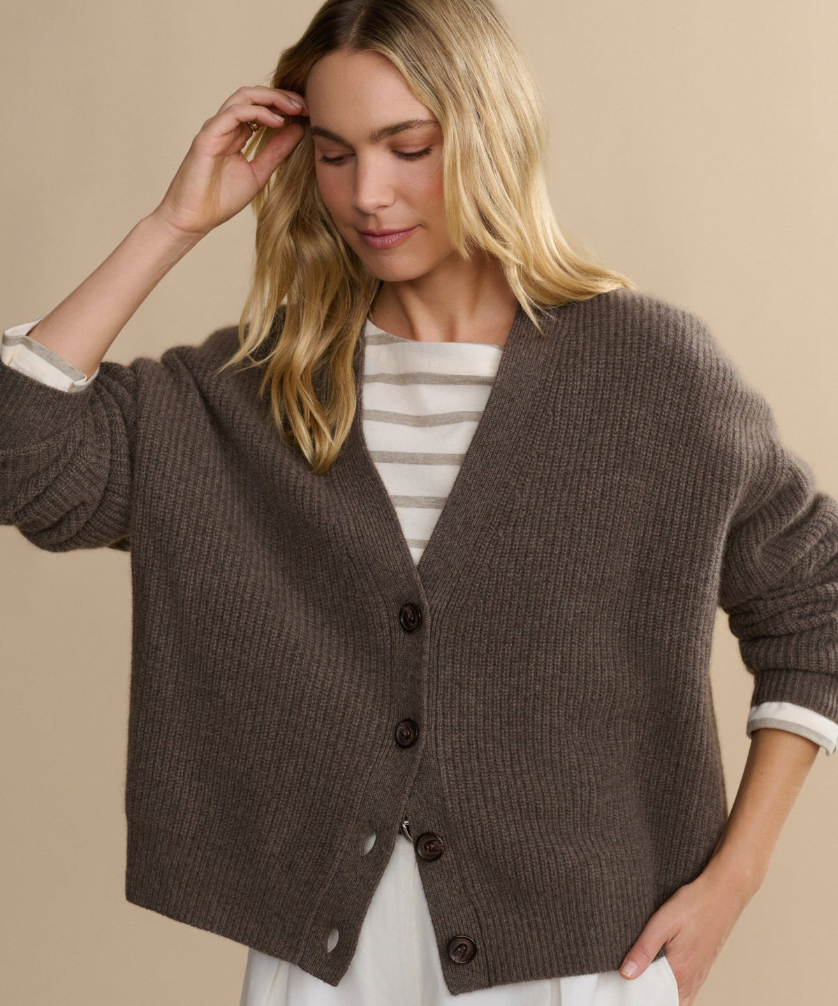Margot Cashmere Cocoon Cardigan Multi 13