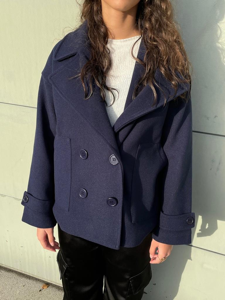 Ginalli Double-Breasted Wool Coat Multi 7
