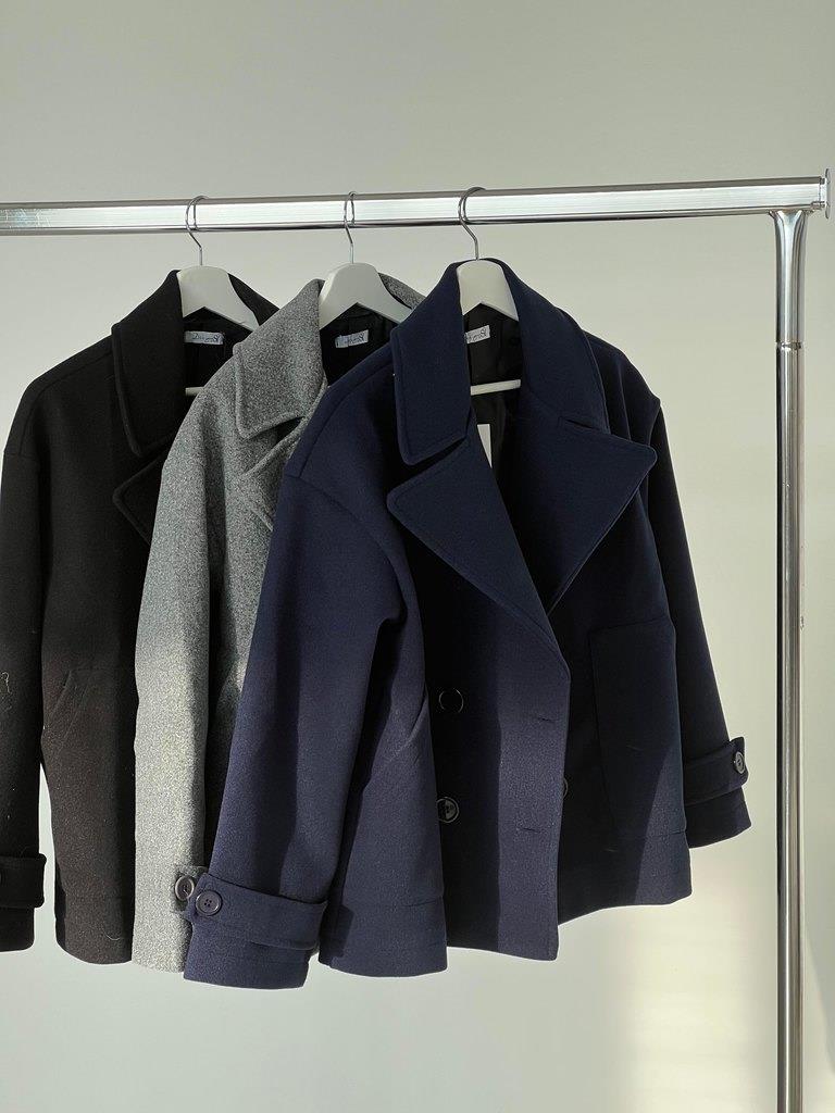 Ginalli Double-Breasted Wool Coat Multi 6