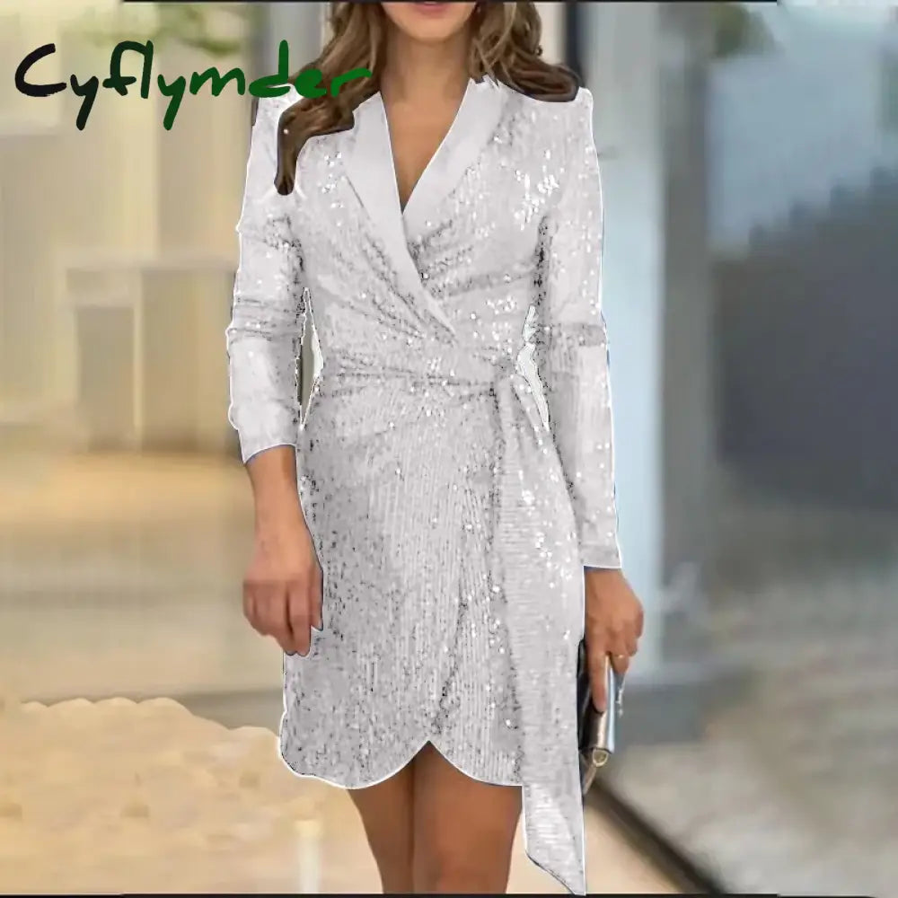 Solange Spring Knit Dress White silver 7